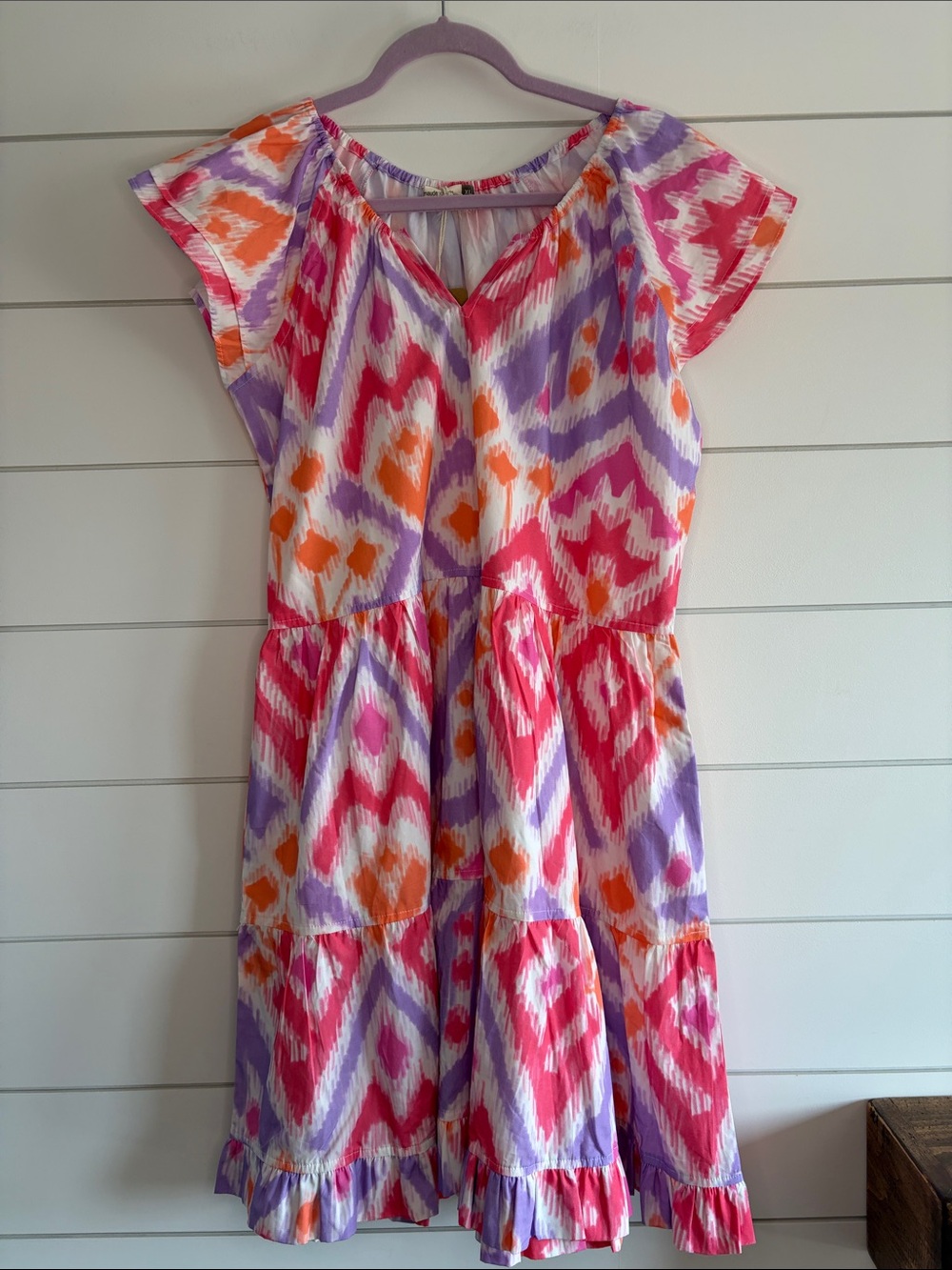 Maude Vivante Cotton Tiered Casual Dress NWT Size XL